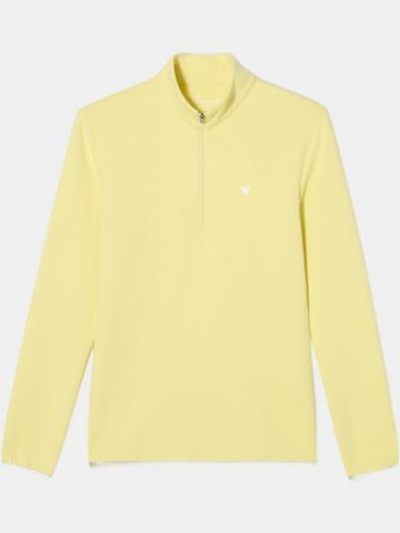 Macade Golf Therma Quarter Zip Stretch Midlayer gelb