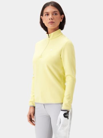 Macade Golf Therma Quarter Zip Stretch Midlayer gelb