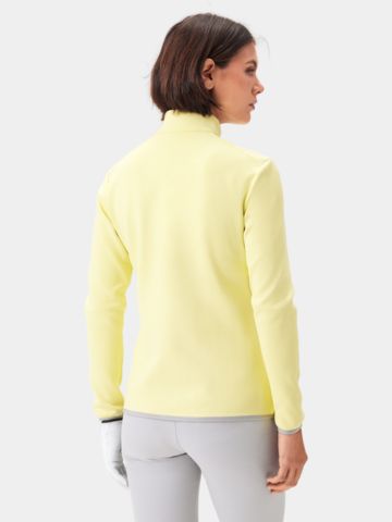 Macade Golf Therma Quarter Zip Stretch Midlayer gelb