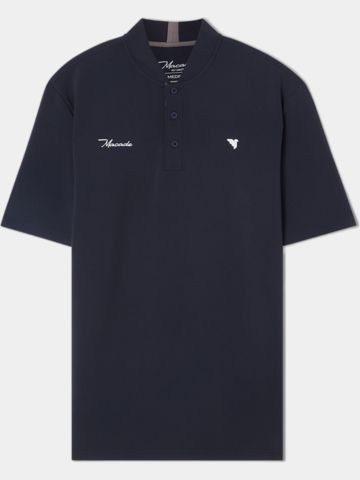 Macade Golf Heath Bomber Shirt Halbarm Polo navy
