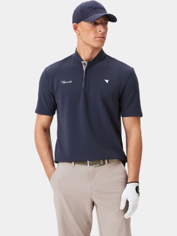Macade Golf Heath Bomber Shirt Halbarm Polo navy