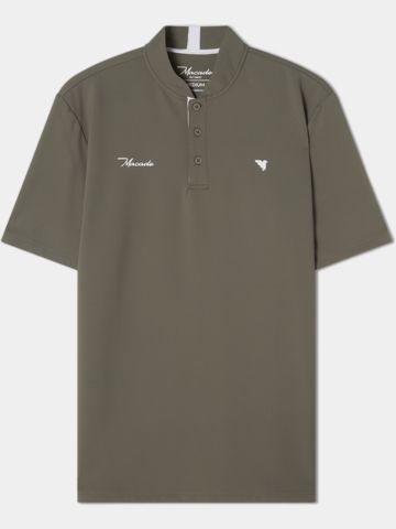 Macade Golf Polo Heath Bomber s krátkým rukávem olivová