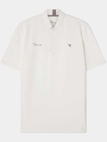 Macade Golf Heath Bomber Shirt Halbarm Polo weiß