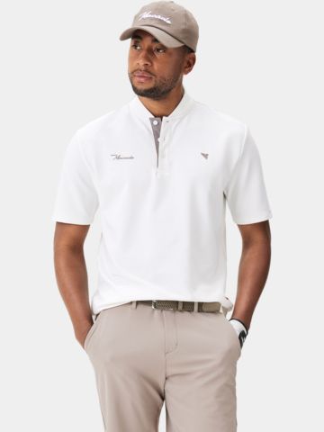 Macade Golf Heath Bomber Shirt Halbarm Polo weiß