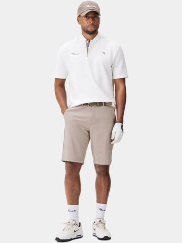 Macade Golf Heath Bomber Shirt Halbarm Polo weiß