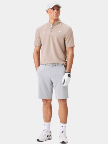 Macade Golf Four-Way Stretch Shorts Bermuda Hose hellgrau