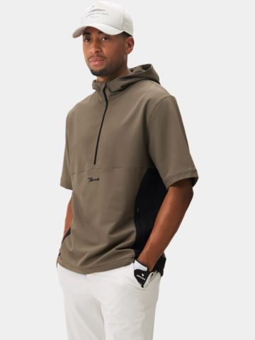 Macade Golf Storm half-sleeve windshirt olive