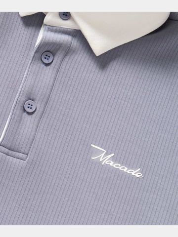 Macade Golf  AR Tech Halbarm Polo grau