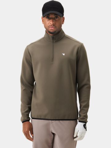Macade Golf Therma Quarter Zip Stretch Midlayer oliv