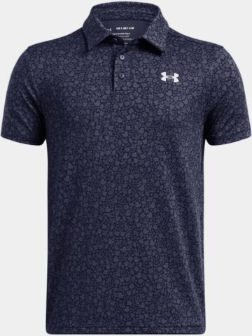 Under Armour UA Playoff Printed Halbarm Polo navy