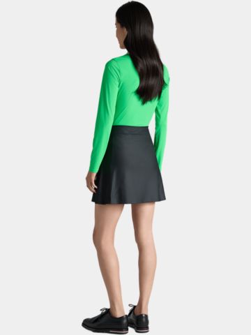 G/Fore SILKY TECH QUARTER ZIP Langarm Polo grün