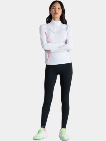 G/Fore STRETCH NYLON INTERLOCK TIPPED Stretch Midlayer weiß