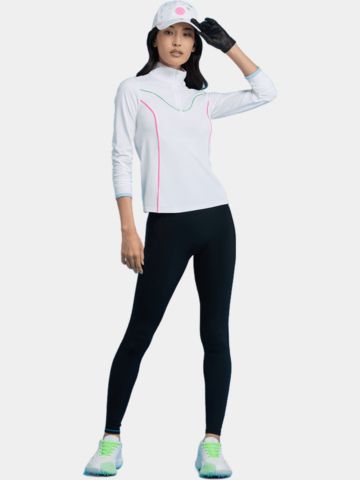 G/Fore STRETCH NYLON INTERLOCK TIPPED Stretch Midlayer weiß