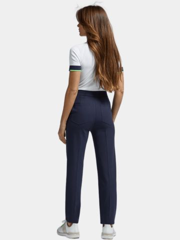 G/Fore CONTRAST QUARTER ZIP TECH PIQUÉ Halbarm Polo weiß