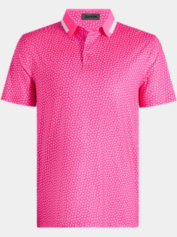 G/Fore 3 G´S TECH JERSEY Halbarm Polo pink