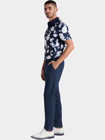 G/Fore BLUR FLORAL TECH JERSEY Halbarm Polo navy