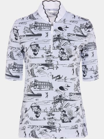 Chervo ASTRALE 3/4 Arm Polo weiß