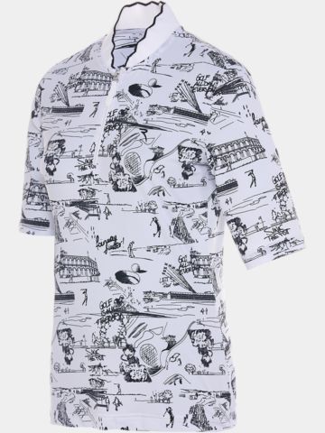 Chervo ASTRALE 3/4 Arm Polo weiß