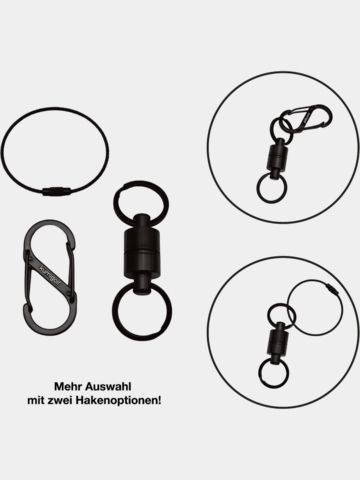 kumigolf Magnetverschluss mit Haken schwarz