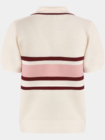 Malbon  CARINA half-sleeve polo ecru