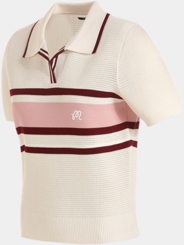 Malbon  CARINA half-sleeve polo ecru