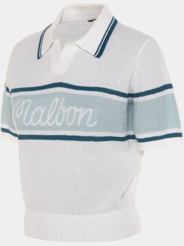 Malbon JADE POLO SWEATER Halbarm Polo weiß