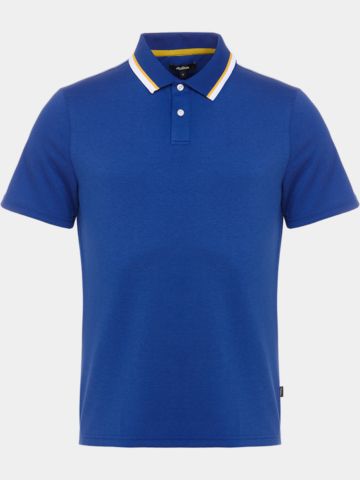 Malbon GRASSE PIQUE Halbarm Polo blau