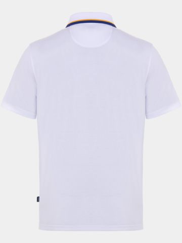 Malbon GRASSE PIQUE Halbarm Polo weiß