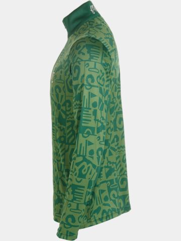 Malbon  CAPO PERFORMANCE QUARTER ZIP Stretch Midlayer green