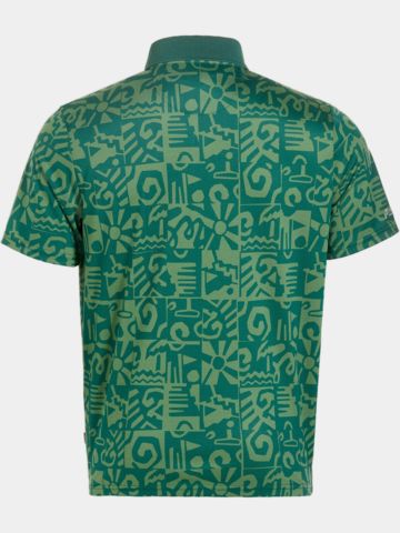 Malbon MEZZO PERFORMANCE PIQUE PRINTED Halbarm Polo grün