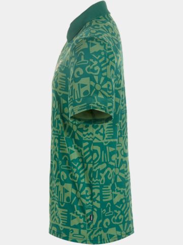 Malbon MEZZO PERFORMANCE PIQUE PRINTED Halbarm Polo grün