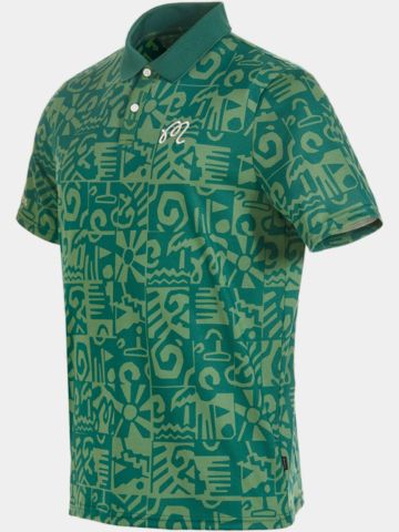 Malbon MEZZO PERFORMANCE PIQUE PRINTED Halbarm Polo grün