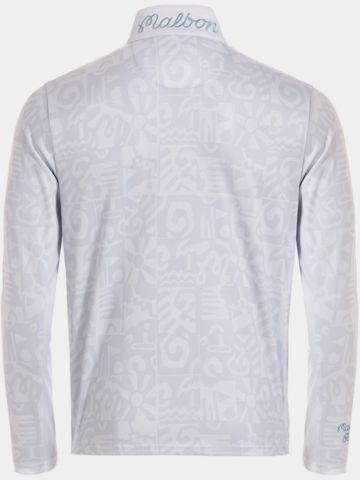 Malbon CAPO PERFORMANCE QUARTER ZIP Stretch Midlayer silber
