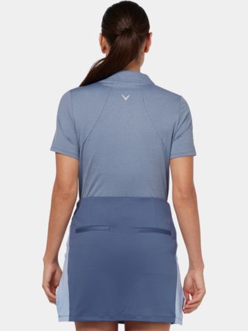 Callaway SHORT SLEEVE TONAL TEXTURE HEATHER POLO blau