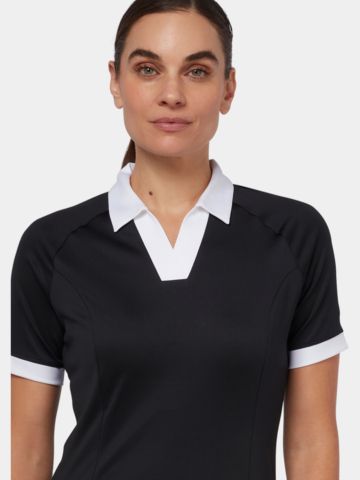 Callaway Colour Block Halbarm Polo schwarz