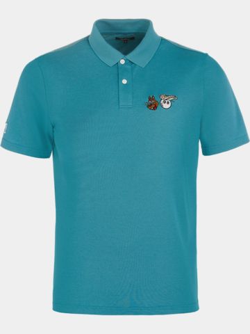 Malbon TWO MAN SCRAMBLE PIQUE Halbarm Polo petrol