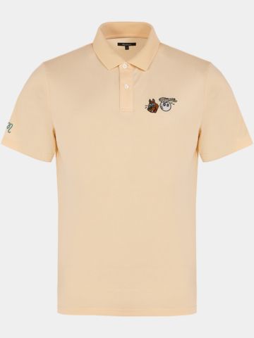 Malbon TWO MAN SCRAMBLE PIQUE Halbarm Polo sand