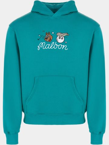 Malnon TWO MAN SCRAMBLE Sweat Hoodie petrol