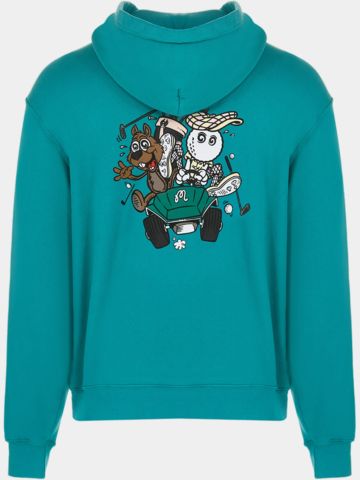 Malnon TWO MAN SCRAMBLE Sweat Hoodie petrol