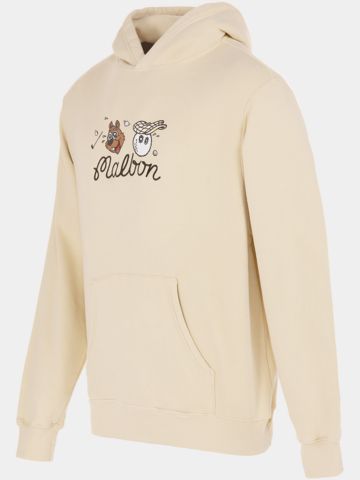 Malbon  TWO MAN SCRAMBLE Sweat Hoodie sand