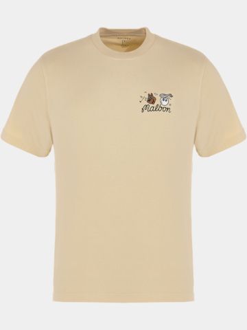 Malbon TWO MAN SCRAMBLE T-SHIRT sand