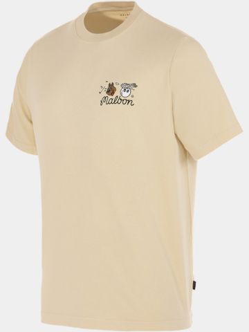 Malbon TWO MAN SCRAMBLE T-SHIRT sand