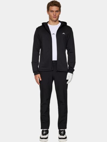J.Lindeberg  Aerial Full Zip Hood Stretch Jacket black