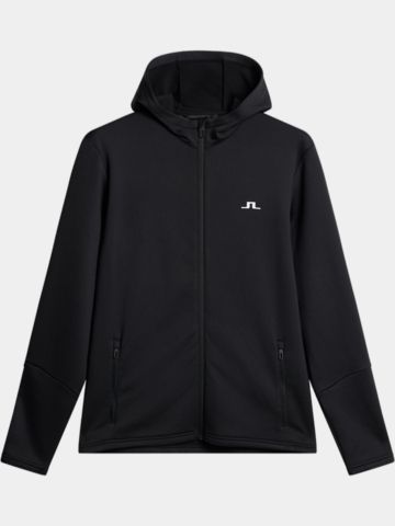J.Lindeberg  Aerial Full Zip Hood Stretch Jacket black