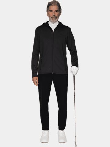J.Lindeberg  Aerial Full Zip Hood Stretch Jacke schwarz