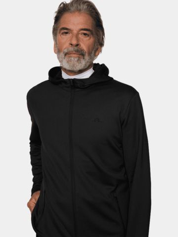 J.Lindeberg  Aerial Full Zip Hood Stretch Jacke schwarz