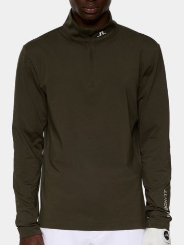 J.Lindeberg Tour Tech Stretch Midlayer oliv