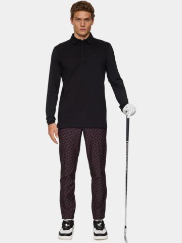 J.Lindeberg  Sean Hybrid long sleeve polo black