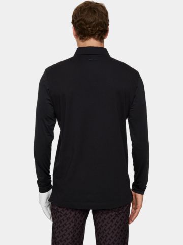 J.Lindeberg  Sean Hybrid long sleeve polo black