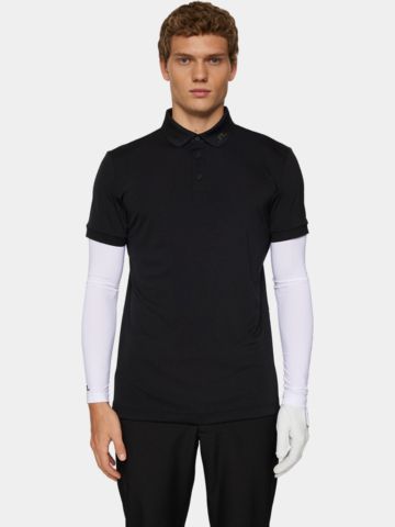 J.Lindeberg  KV Print Half Sleeve Polo black